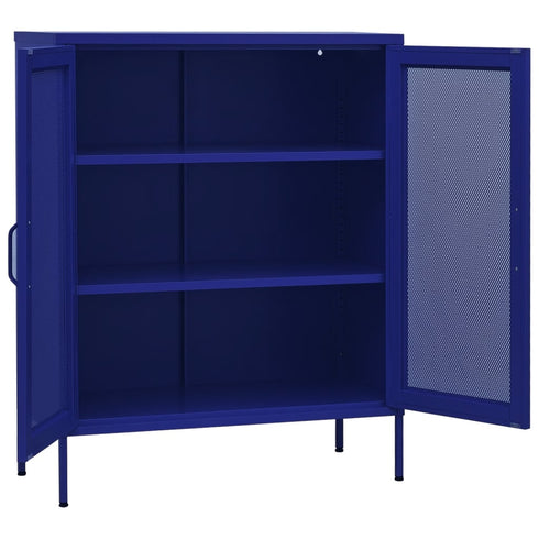 Lady Jillian -  Storage Cabinet Navy Blue 80x35x101,5 cm Steel - Model 4